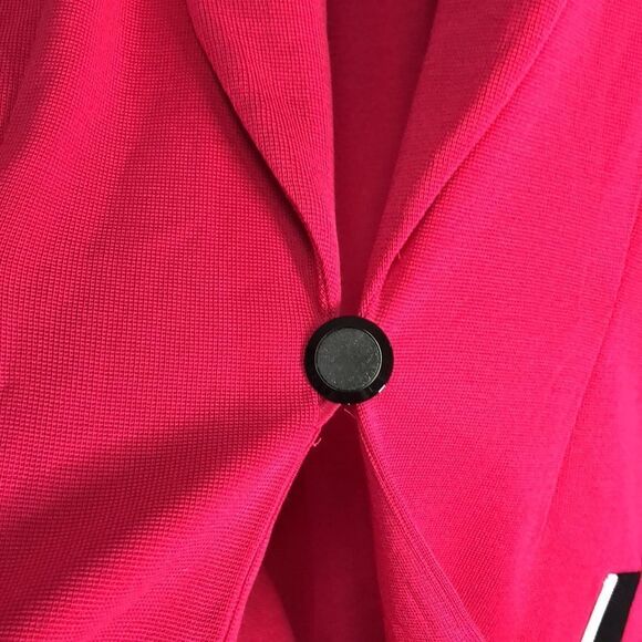 MISOOK EXCLUSIVELY one button knit blazer pockets size 1X - Picture 4 of 7